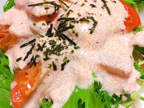 ヨーグルトでさっぱりクリーミー明太うどん